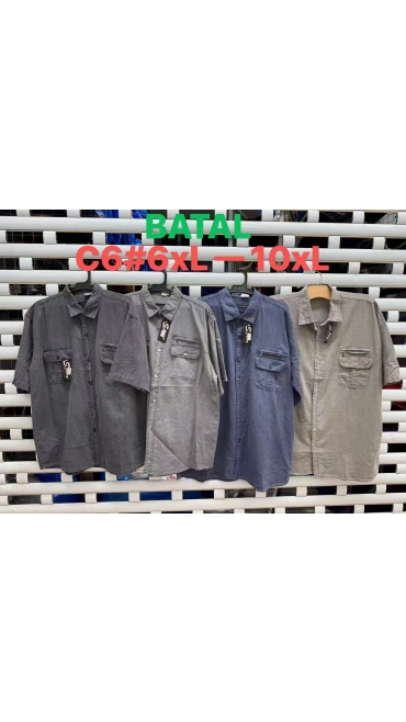 camasa barbati maneca scurta batal 6xl-10xl 5/set