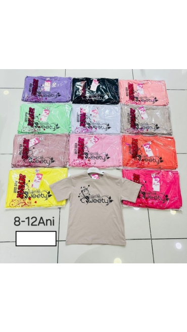 tricou fete 8-12 ani 5/set
