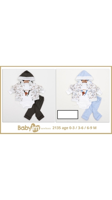 compleu bebe 0-9 luni 3/set