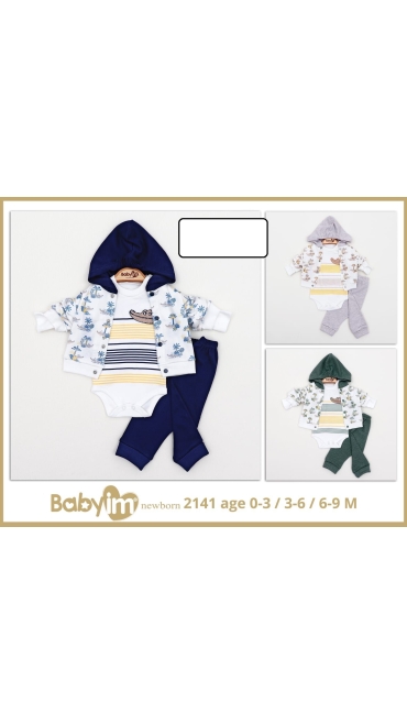 compleu bebe 0-9 luni 3/set