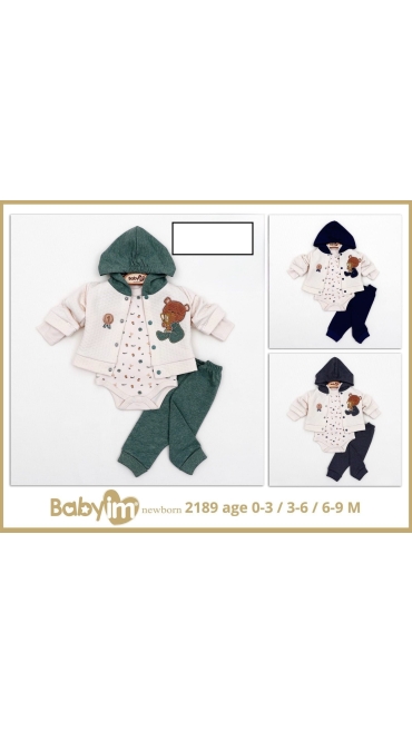compleu bebe 0-9 luni 3/set