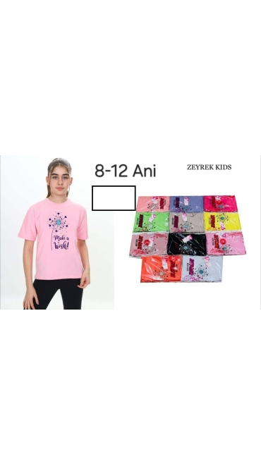 tricou fete 8-12 ani 5/set