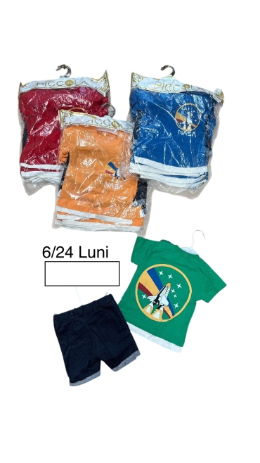 compleu baieti 6-24 luni 4/set