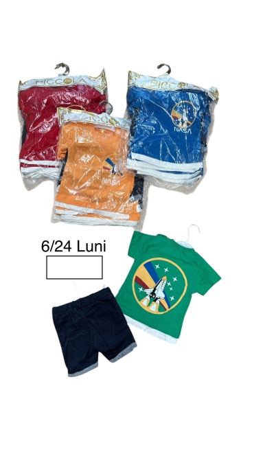 compleu baieti 6-24 luni 4/set