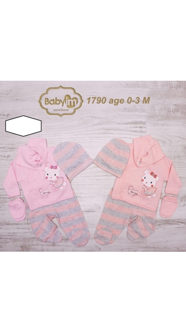 compleu bebe 0-3 luni 3/set