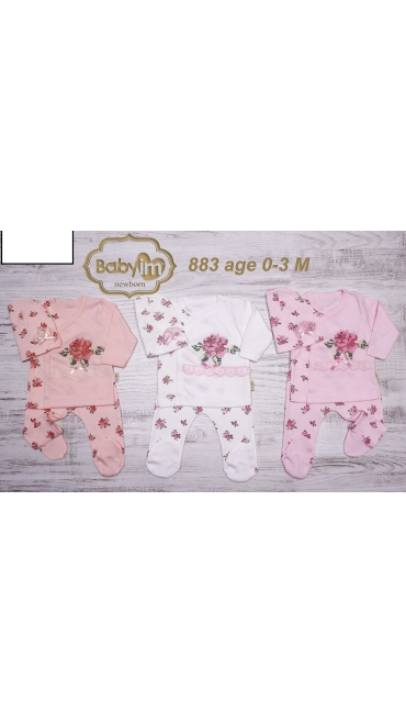 compleu bebe 0-3 luni 3/set