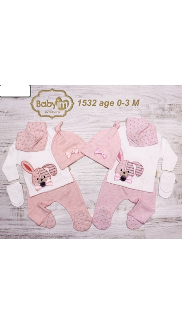 compleu bebe 0-3 luni 3/set