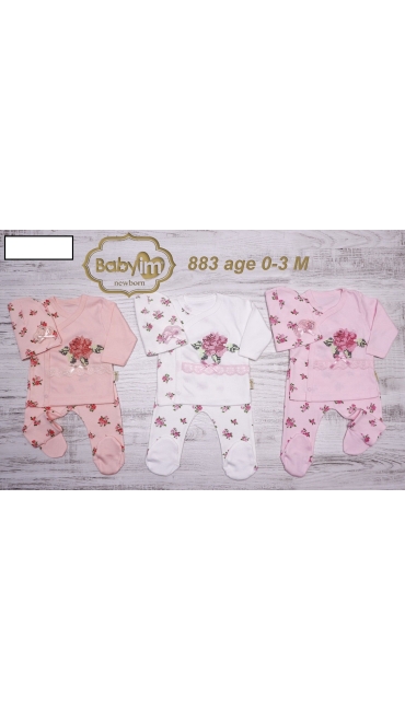 compleu bebe 0-3 luni 3/set
