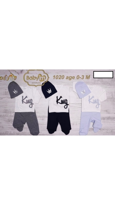 compleu bebe 0-3 luni 3/set