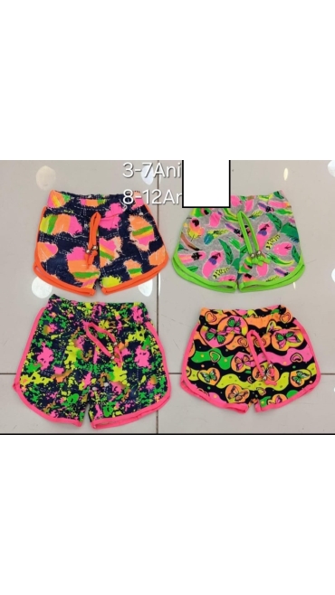 pantaloni scurti fete 3-7 ani 5/set