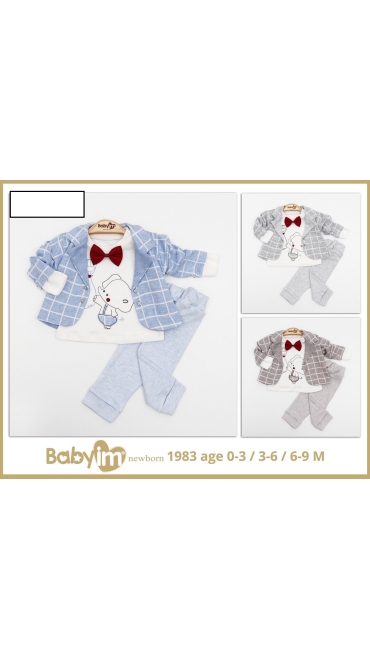 compleu bebe 0-9 luni 3/set