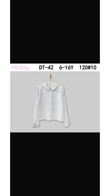 bluza alba fete scoala 6-16 ani 6/set