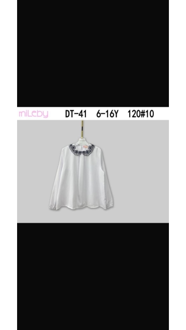 bluza alba fete scoala 6-16 ani 6/set