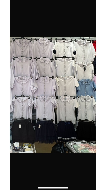 tricou alb copii scoala 5-10 ani sau 11-15ani 6/set