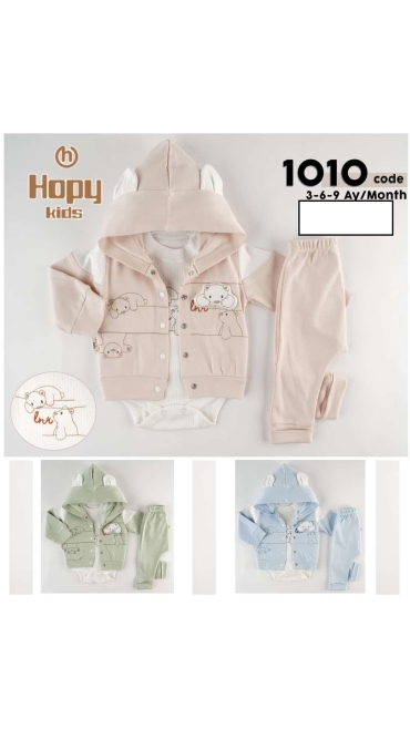 compleu bebe 3-9 luni 3/set