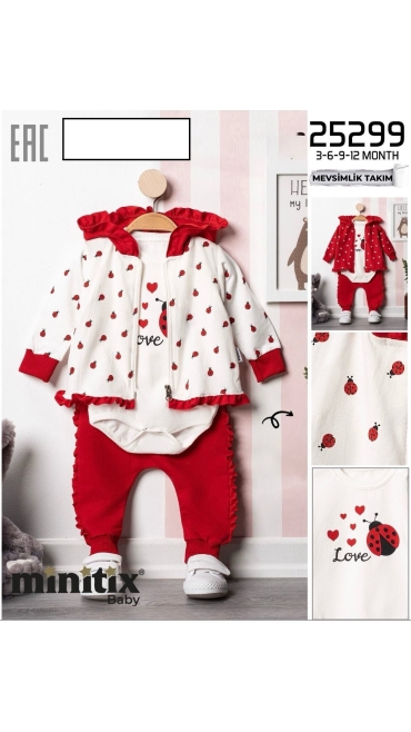 compleu bebe 3-12 luni 4/set