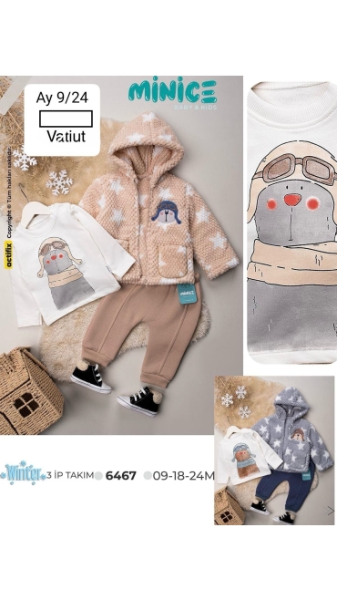 compleu copii 9-24 luni vatuit 4/set