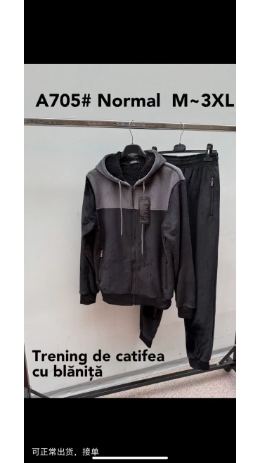 trening barbati catifea imblanit m-3xl 5/set