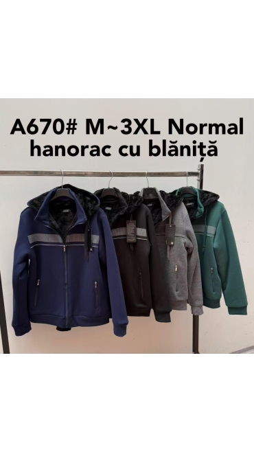 hanorac barbati blana m-3xl 5/set