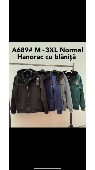 hanorac barbati blana m-3xl 5/set