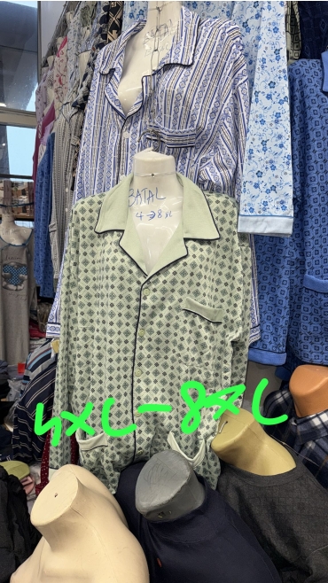 pijama barbati groasa batal 4xl-8xl 5/set