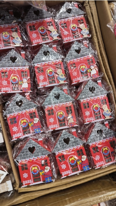 casuta decorativa lemn 12/set