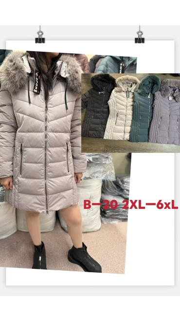 geaca dama blana 2xl-6xl 5/set