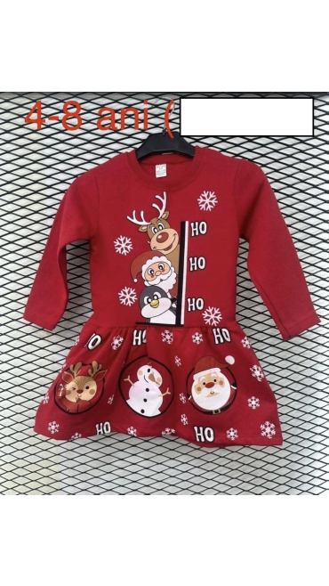 rochie fete craciun 4-8 ani 5/set