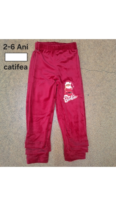 pantaloni fete craciun catifea 2-6 ani 5/set