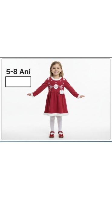 rochie fete craciun 5-8 ani 4/set