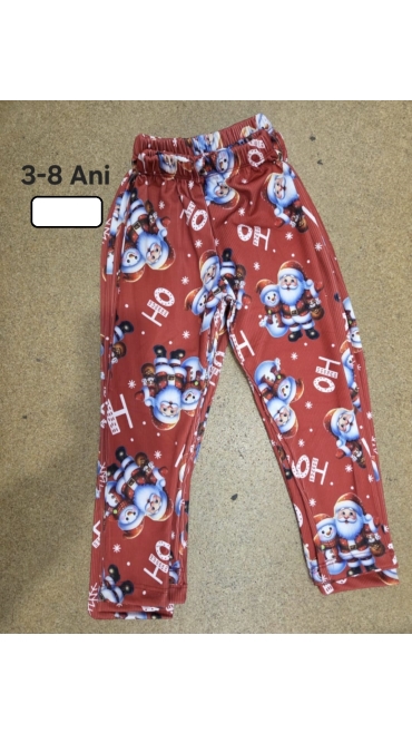 pantaloni copii craciun 3-8 ani 6/set