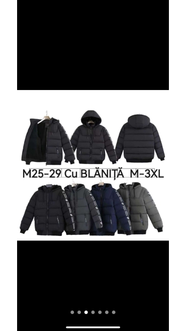 geaca barbati blana m-3xl 5/set