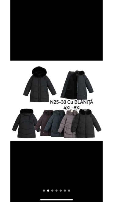 geaca dama blana 4xl-8xl 5/set