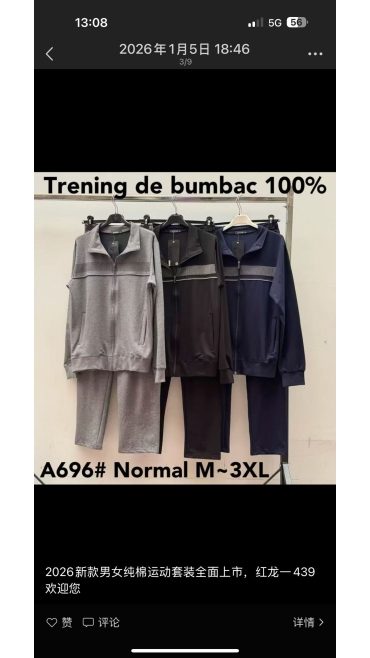 trening barbati m-3xl 5/set