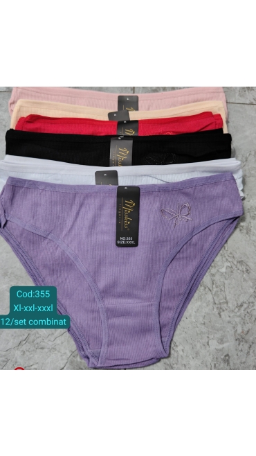 chiloti dama xl-3xl 12/set