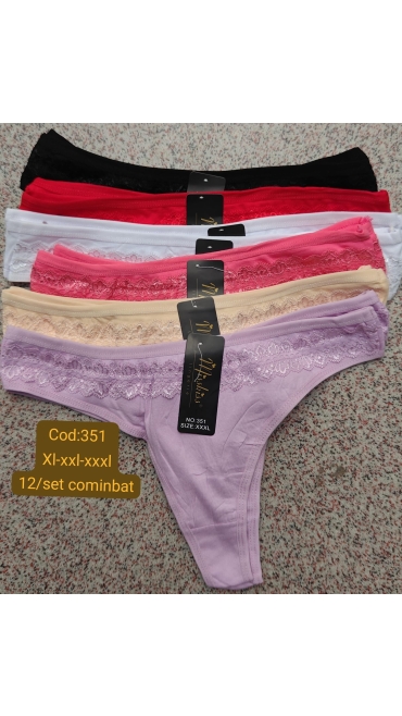 tanga xl-3xl 12/set