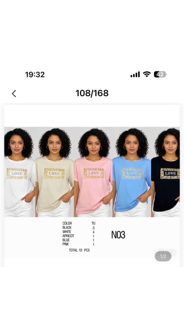 tricou dama 10/set
