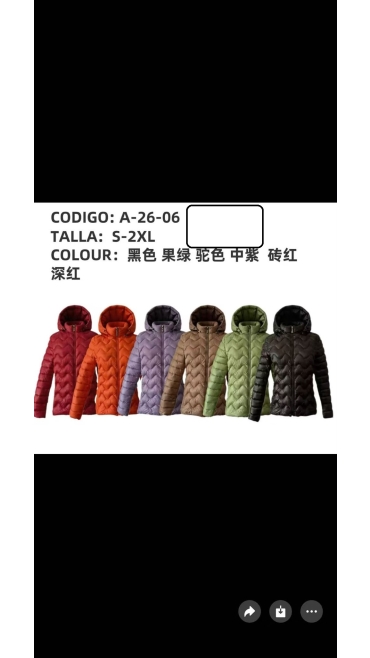 geaca dama s-2xl 5/set