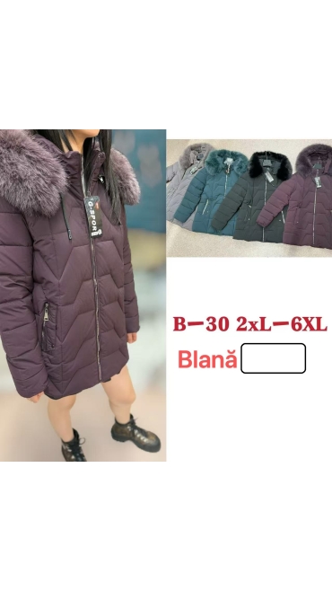 geaca dama blana 2xl-6xl 5/set