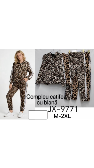 trening dama catifea cu blana m-2xl 4/set