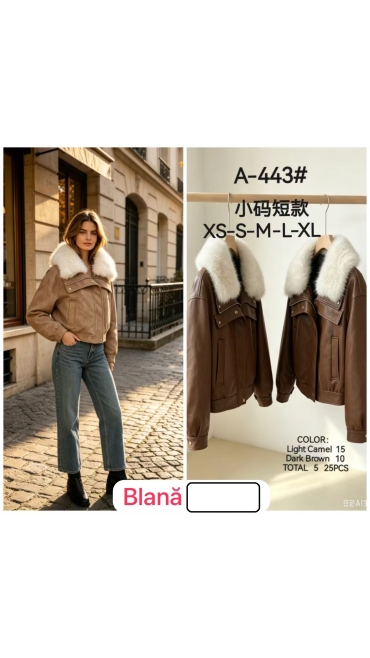 geaca dama blana xs-xl 5/set