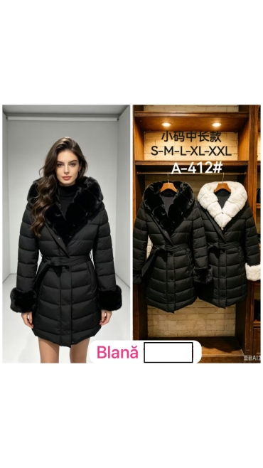 geaca dama blana s-2xl 5/set