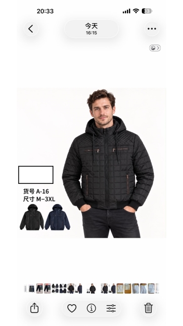 geaca barbati blana m-3xl 5/set