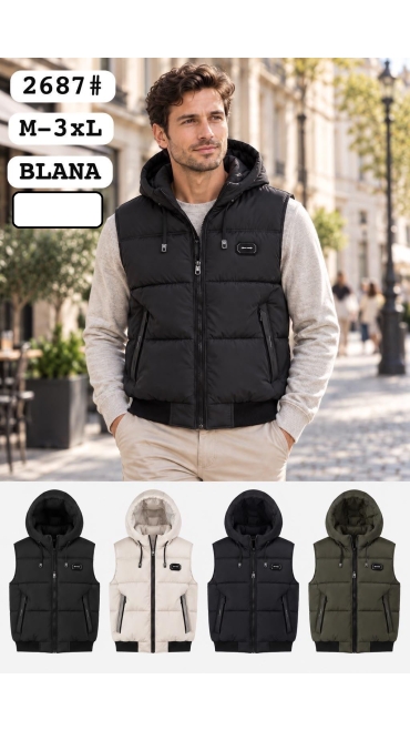 vesta barbati blana m-3xl 5/set
