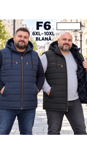 vesta barbati blana 6xl-10xl 5/set