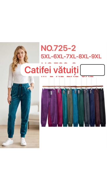 pantaloni dama catifea vatuiti 5xl-9xl 5/set
