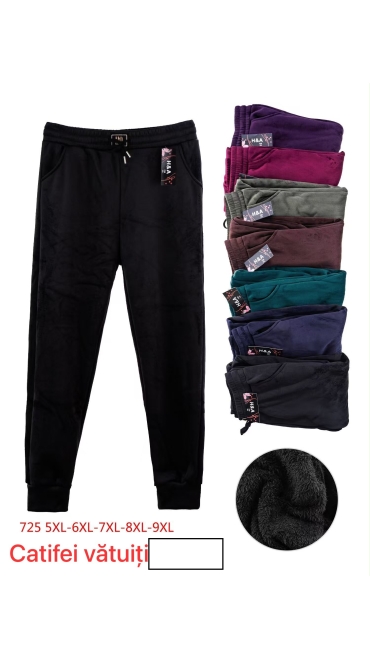 pantaloni dama catifea vatuiti 5xl-9xl 5/set