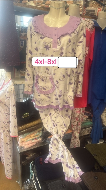 pijama dama 4xl-8xl 5/set