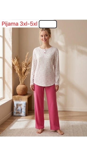pijama dama 3xl-5xl 4/set