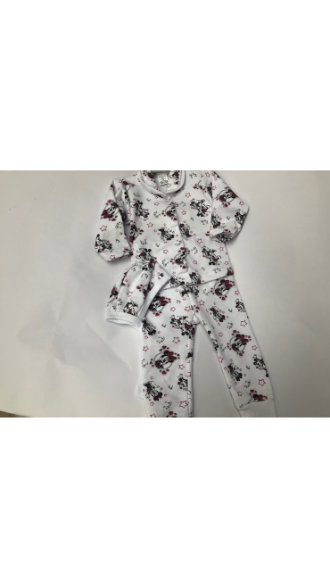 costum 3pcs pijama 0-1an 4/set